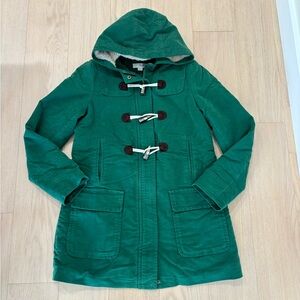 Boden women green toggle coat, size UK12/US8